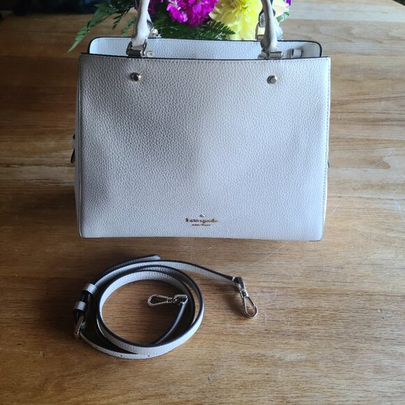 Kate Spade Leila Medium Triple Compartment Satchel Crossbody Bag - Picture 1 of 11